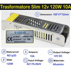 Trasformatore Slim 12v 120w...