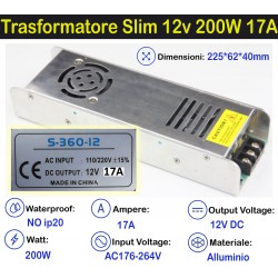 Trasformatore Slim 12v 200w...