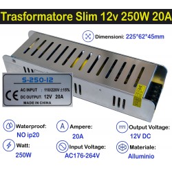 Trasformatore Slim 12v 250w...